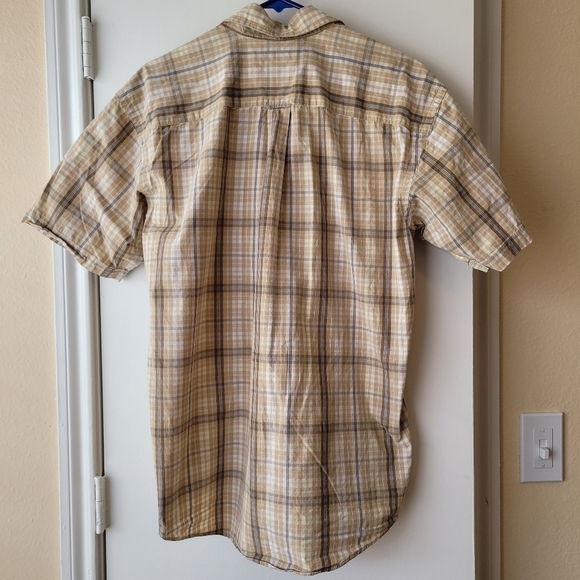 Nautica Men's Short Sleeve Plaid Shirt Size L - Picture 2 of 3